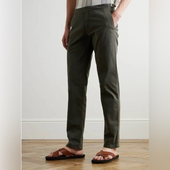 NEW! Orlebar Brown Griffon Straight Leg Trouser Size 34 in Color Cassis - Picture 1 of 11